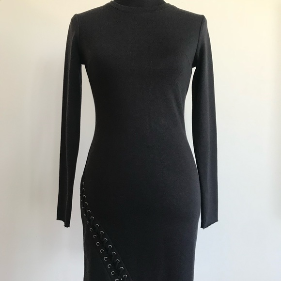 H&M Sweater BodyCon Dress with Grommet Detail - Picture 2 of 6